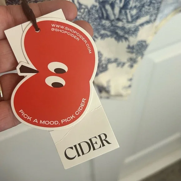 Cider Blue and Cream Printed Bodysuit - Picture 5 of 8